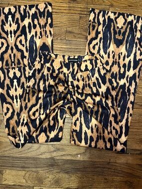 Pretty little thing LEOPARD print pants in size 0 NWOT